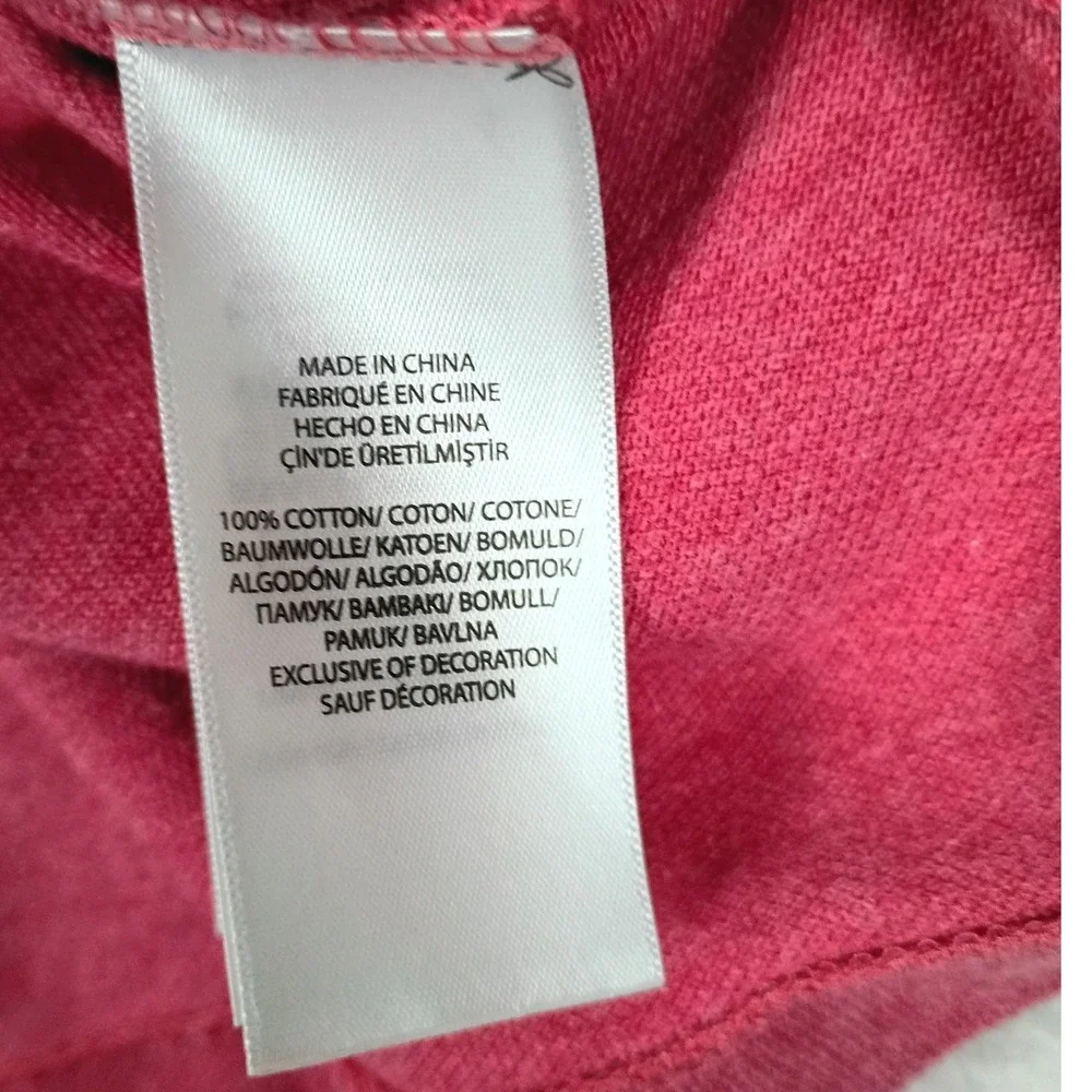 Polo Ralph Lauren Polo Shirt Mens Large Pink Heathered Knit Classic Fit
